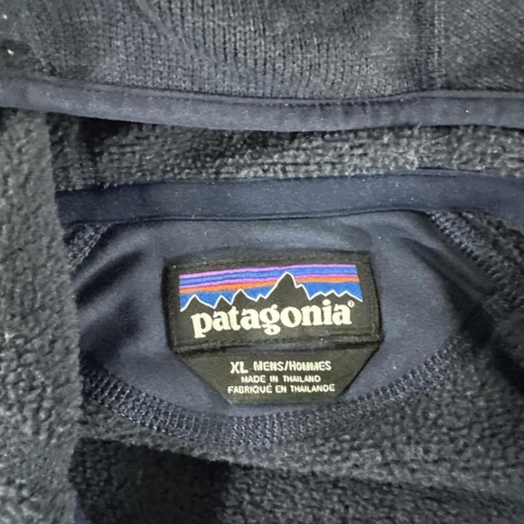 Patagonia Better Sweater Fleece Sweater Men's XL Navy Full-Zip Hooded Jacket - Picture 8 of 8